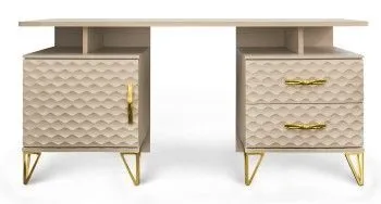 Туалетный столик Лара бежевый глянец