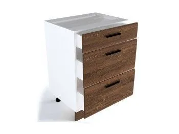 Стол с ящиками СЯ-60, Канзас (600*470*820) Шалле Мореный, 20909