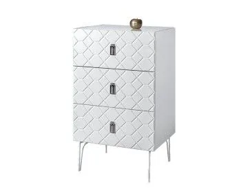 Комод Bogemia Farfalle (Белый) (Lakobel/Хром) БМКМ-1(Fa)