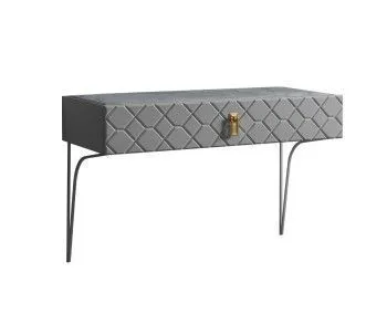 Стол туалетный (консоль) Bogemia Farfalle (Серый) (Novabuk/Золото) БМСТ-1(Fa)