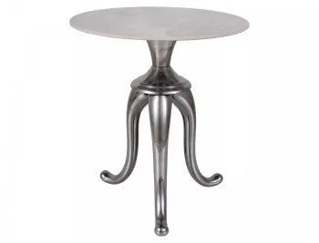 Стол журнальный Signal SNAKE (белый/серебряный)