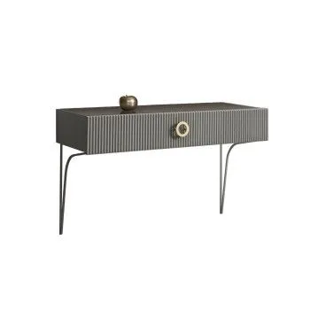 Стол туалетный (консоль) Bogemia Fillini (Серый) (Lakobel/Золото) БМСТ-1(FI)