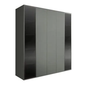 Шкаф 5-ти дв. Bogemia Air (Серый/Серебро) БМШ2/5(2)