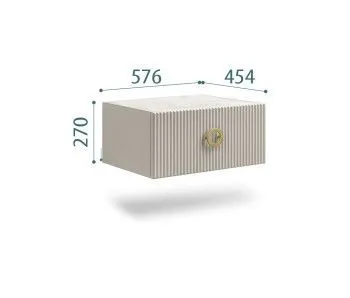 Тумба прикроватная Bogemia Fly Fillini (Шелк) (Novabuk/Золото) БМТП-1