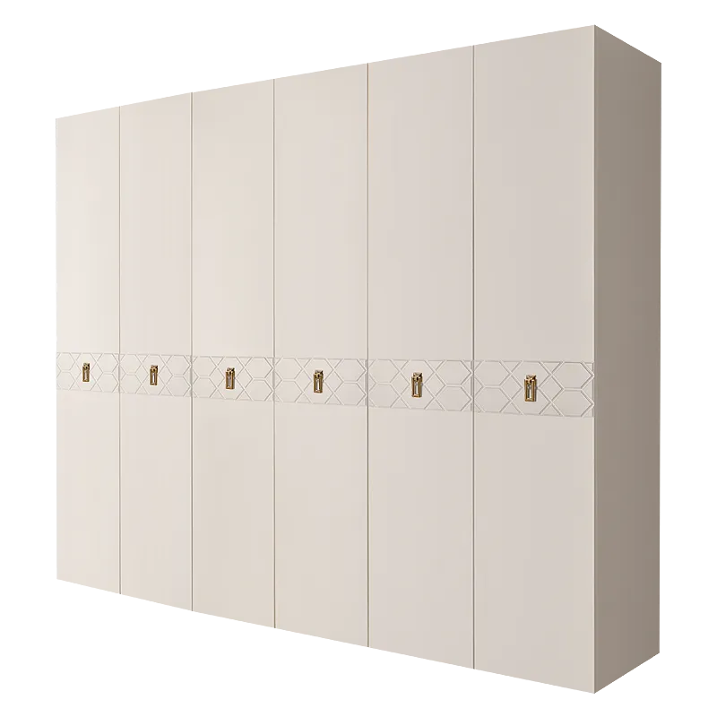 Шкаф 6-ти дв. Bogemia Farfalle (Слоновая кость/Золото) БМШ2/6(Fa)