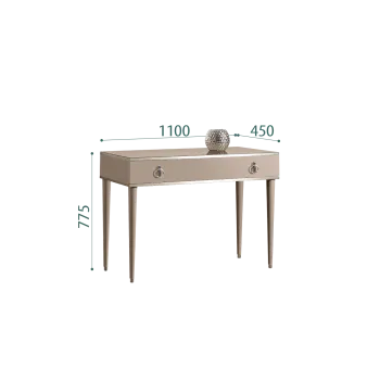 Стол туалетный Римини (Мокка/Золото) РМСТ-1