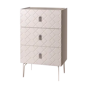 Комод Bogemia Farfalle (Слоновая кость) (Lakobel/Хром) БМКМ-1(Fa)