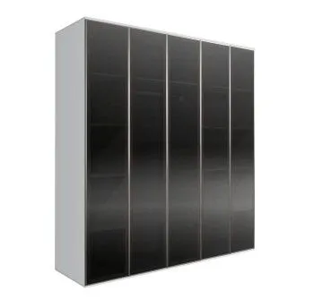 Шкаф 5-ти дв. Bogemia Air (Белый/Серебро) БМШ2/5(5)