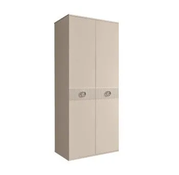 Шкаф 2-х дверный Bogemia Fillini (Ваниль/Хром) БМШ2/2(Fi)