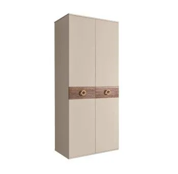 Шкаф 2-х дверный Bogemia Wood Fi (Ваниль/Золото) БМШ2/2(Wo)