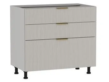 Стол с ящиками СЯ-90 (176/356), Монза (900*523*820) Экокожа Бежевый, 23121