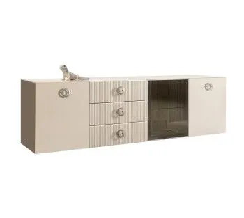 Комод 2.1м Bogemia Fly Fillini (Слоновая кость) (Lakobel/Хром) БМКМ-5[4]