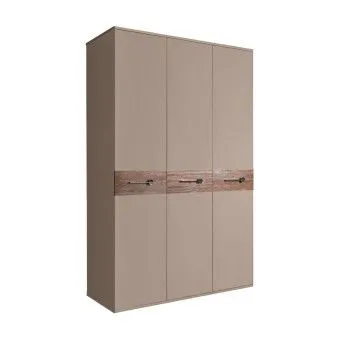 Шкаф 3-х дверный Bogemia Wood Wo (Мокка/Хром) БМШ2/3(Wo)