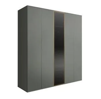 Шкаф 5-ти дв. Bogemia Air (Серый/Золото) БМШ2/5(1)