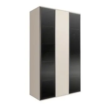 Шкаф 3-х дверный Bogemia Air (Слоновая кость/Серебро) БМШ2/3(2)