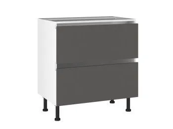 Стол с ящиками СЯ-(2)-80, Виста (600*523*870) Экокожа Серый, 26615