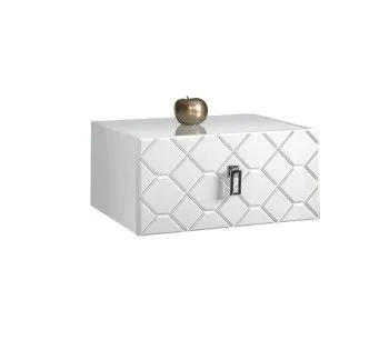 Тумба прикроватная Bogemia Fly Farfalle (Белый) (Lakobel/Хром) БМТП-1