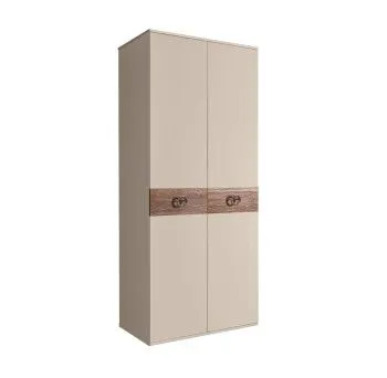 Шкаф 2-х дверный Bogemia Wood Fi (Ваниль/Хром) БМШ2/2(Wo)