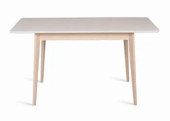 Стол Рэй-1200 (беленый дуб/белая эмаль)