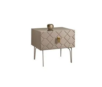 Тумба прикроватная Bogemia Farfalle (Мокка) (Lakobel/Золото) БМТП-1(Fa)