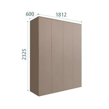 Шкаф 4-х дверный Bogemia Air (Мокка) БМШ2/4(0)