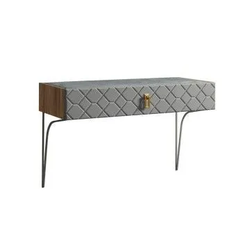 Стол туалетный Bogemia Woodline Fa (Серый) (Novabuk/Золото) БМСТ-1