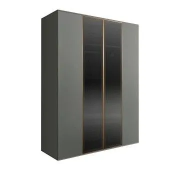 Шкаф 4-х дв. Bogemia Air (Серый/Золото) БМШ2/4(2)