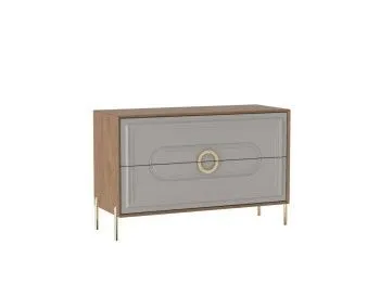 Комод, Палермо (1224*472*782) Дуб Каселла коричневый/Экокожа Мокко, 12806