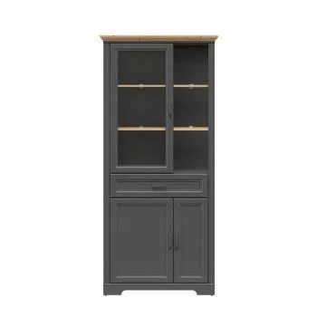 Шкаф с витриной Жасмин REG1W2D1S