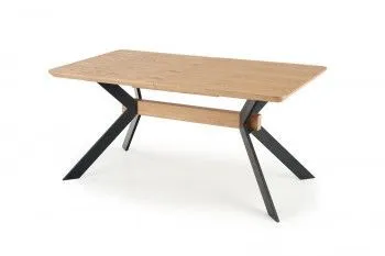 Стол обеденный Halmar BACARDI раскладной (дуб натуральный/черный)