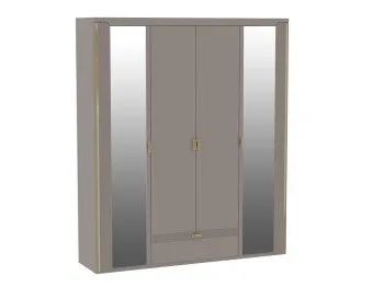 Шкаф 4-дверный, Сиде (1960*523*2304) Мокко, 12611