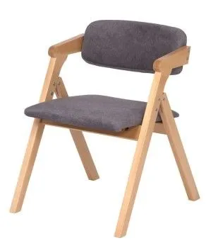 Стул складной Томас (бук/ткань Айсберг грей)