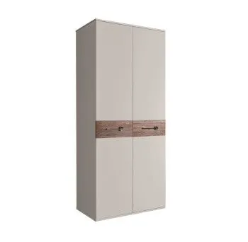 Шкаф 2-х дверный Bogemia Wood Wo (Шелк/Хром) БМШ2/2(Wo)