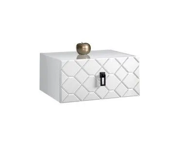 Тумба прикроватная Bogemia Fly Farfalle (Белый) (Lakobel/Черный) БМТП-1