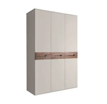 Шкаф 3-х дверный Bogemia Wood Wo (Шелк/Хром) БМШ2/3(Wo)