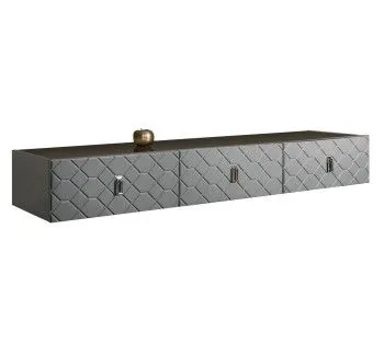 Тумба телевизионная 2.1м Bogemia Fly Farfalle (Серый) (Lakobel/Хром) БМТ-2