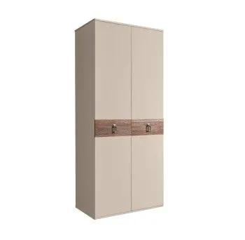 Шкаф 2-х дверный Bogemia Wood Fa (Ваниль/Хром) БМШ2/2(Wo)