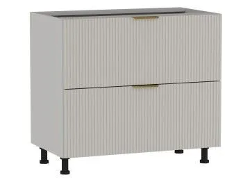 Стол с ящиками СЯ-2-90, Монза (900*523*820) Экокожа Бежевый, 23124