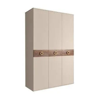 Шкаф 3-х дверный Bogemia Wood Fi (Ваниль/Золото) БМШ2/3(Wo)