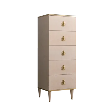 Комод узкий Римини (Латте/Золото) РМКМ-2