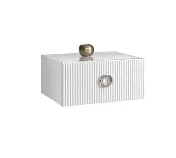 Тумба прикроватная Bogemia Fly Fillini (Белый) (Lakobel/Хром) БМТП-1