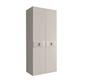 Шкаф 2-х дверный Bogemia Farfalle (Шелк/Золото) БМШ2/2(Fa)