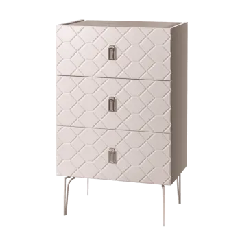 Комод Bogemia Farfalle (Слоновая кость) (Novabuk/Хром) БМКМ-1(Fa)