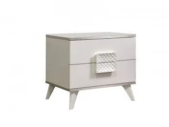 Тумба прикроватная (левая/правая) Диора слоновая кость/серебро ДТП-1 - Выставка Балашиха