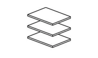 Полки для шкафа Афина 2-ств караваджо