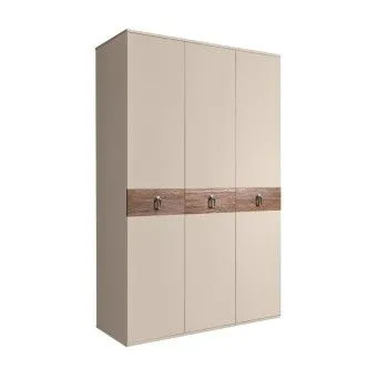 Шкаф 3-х дверный Bogemia Wood Fa (Ваниль/Хром) БМШ2/3(Wo)