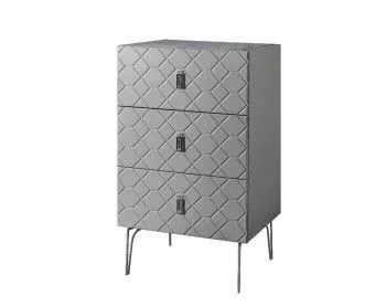 Комод Bogemia Farfalle (Серый) (Novabuk/Хром) БМКМ-1(Fa)