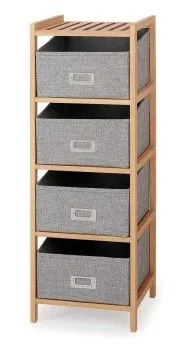 Стеллаж Halmar REG-10 (натуральный/серый)