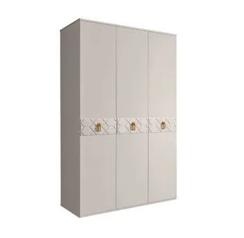 Шкаф 3-х дверный Bogemia Farfalle (Шелк/Золото) БМШ2/3(Fa)