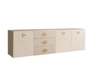 Комод 2.1м Bogemia Fly Fillini (Слоновая кость) (Novabuk/Золото) БМКМ-5